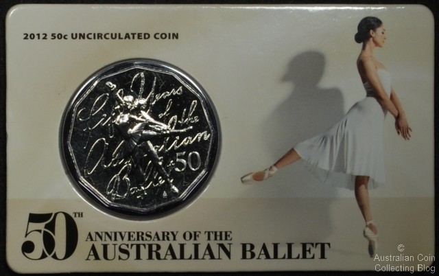 Australian 50c Coins 2012 50th Anniversary of the Australian Ballet